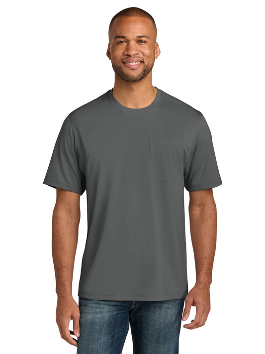 Men's Workwear Pro Short Sleeve Pocket T-Shirt - CS440P - Metal Grey