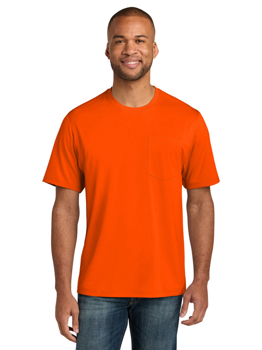 Men's Workwear Pro Short Sleeve Pocket T-Shirt - CS440P - Safety Orange
