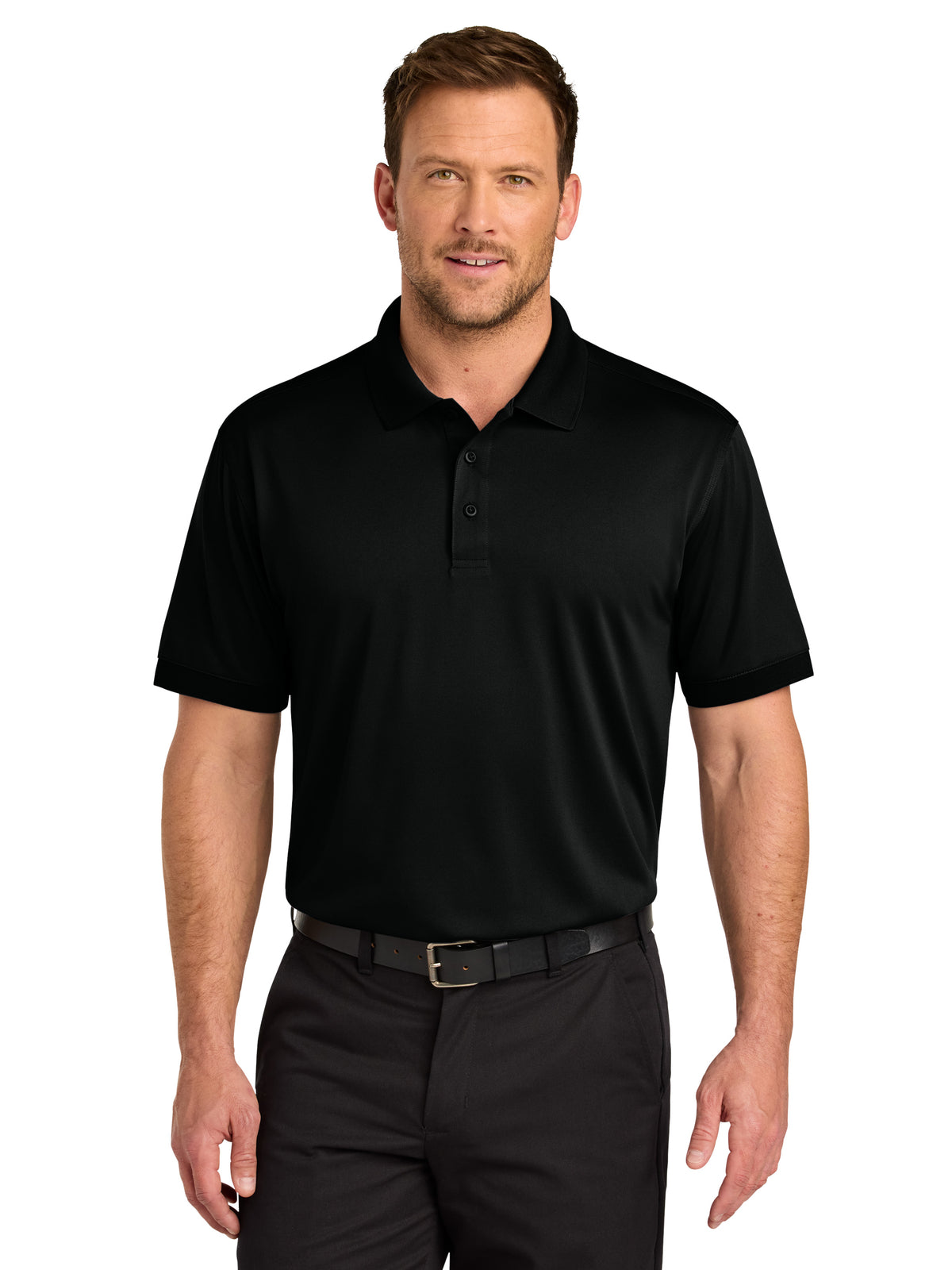 Men's Pocketless Workwear Pro Polo - CS450 - Black