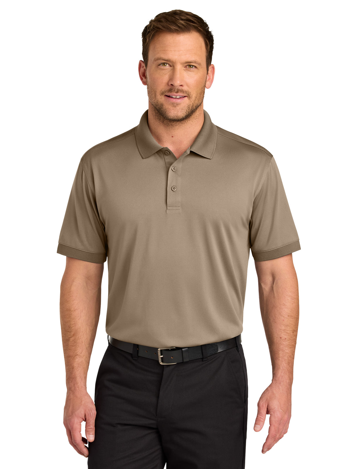 Men's Pocketless Workwear Pro Polo - CS450 - Silver Tan