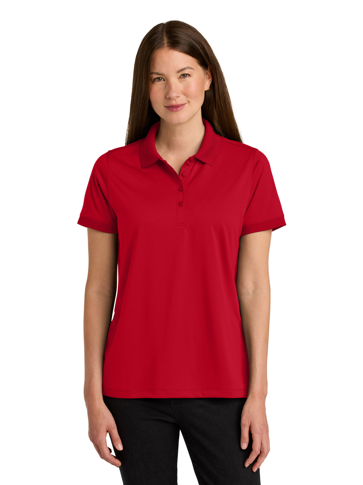 Women's Pocketless Workwear Pro Polo - CS451 - Red