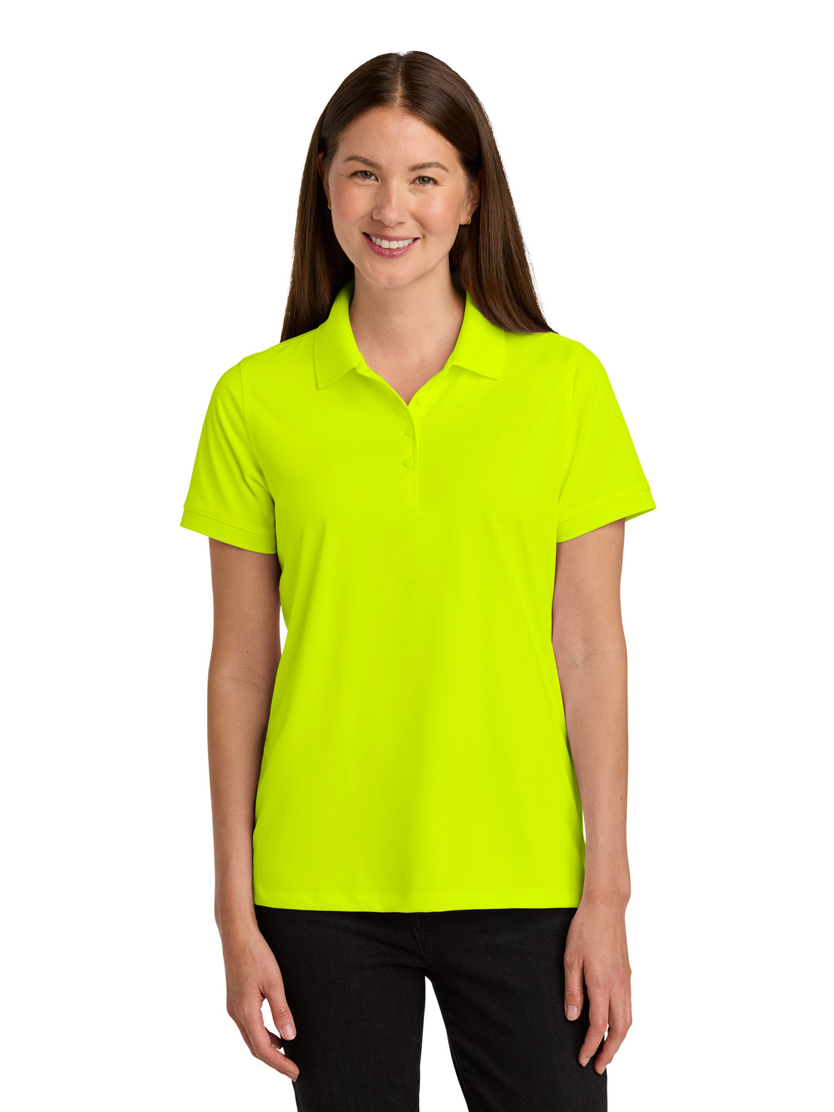Women's Pocketless Workwear Pro Polo - CS451 - Safety Yellow