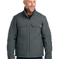 Men's 6-Pocket Insulated Soft Shell Jacket - CSJ75 - Iron Grey