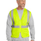 Men's ANSI 107 Class 2 Economy Mesh Zippered Vest - CSV101 - Safety Yellow