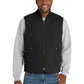 Men's 3-Pocket Washed Duck Cloth Vest - CSV40 - Black