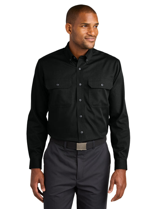 Men's Long Sleeve Select Ripstop Shirt - CSW174 - Black