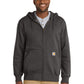 Men's 2-Pocket Zip-Front Hooded Sweatshirt - CT100614 - Carbon Heather