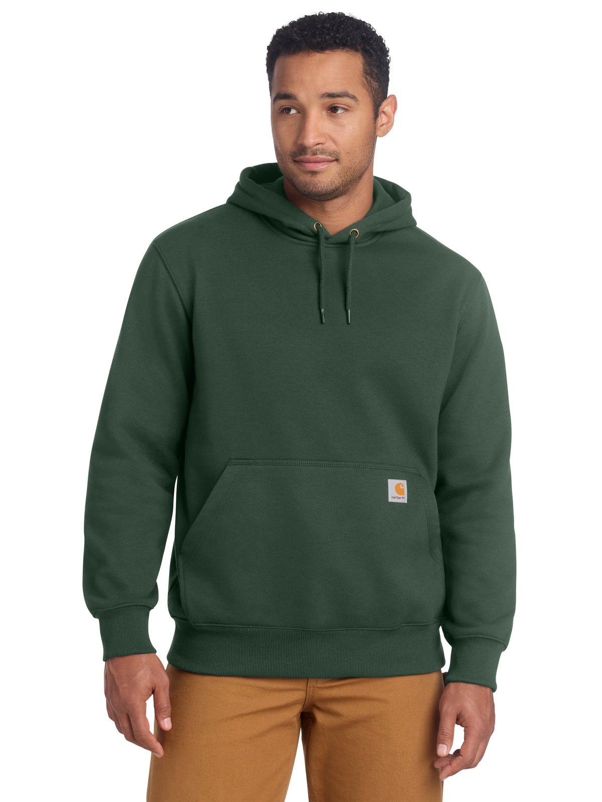 Men's 1-Pocket Heavyweight Hooded Sweatshirt - CT100615 - Forestry Green