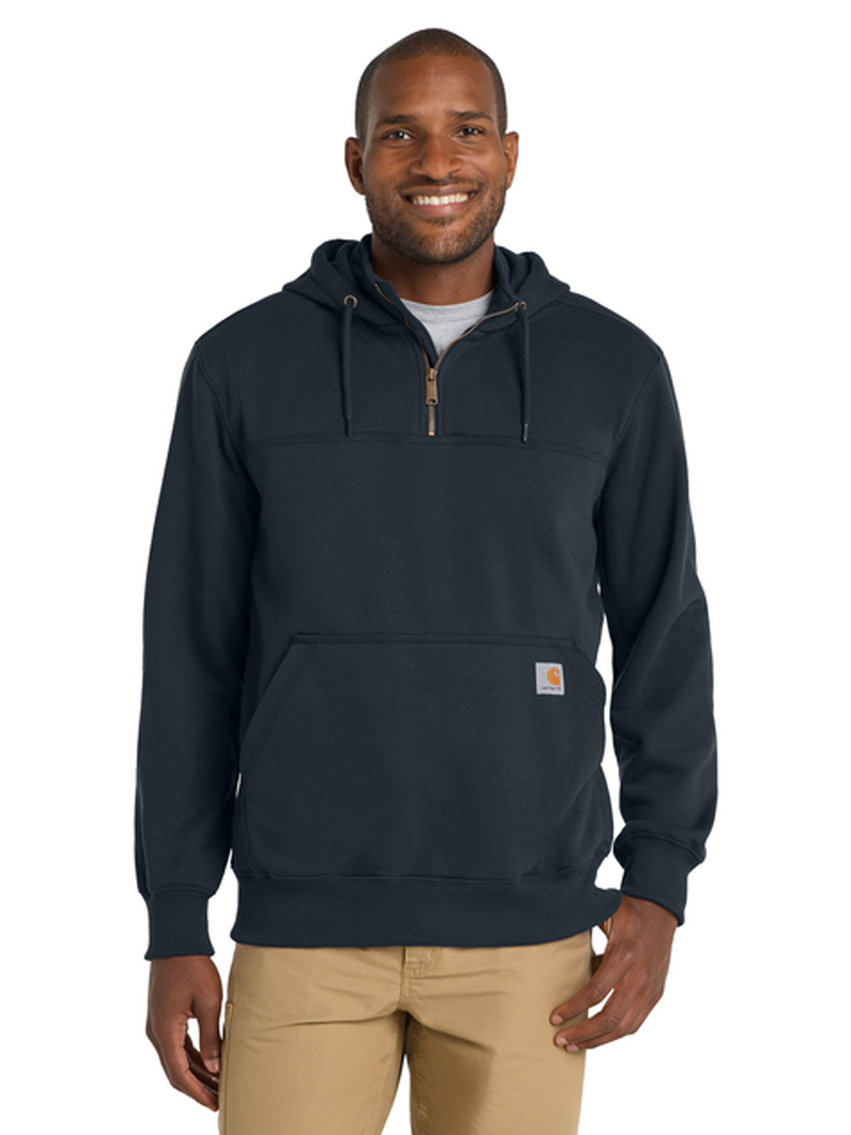 Men's 2-Pocket Heavyweight Hooded Sweatshirt - CT100617 - New Navy