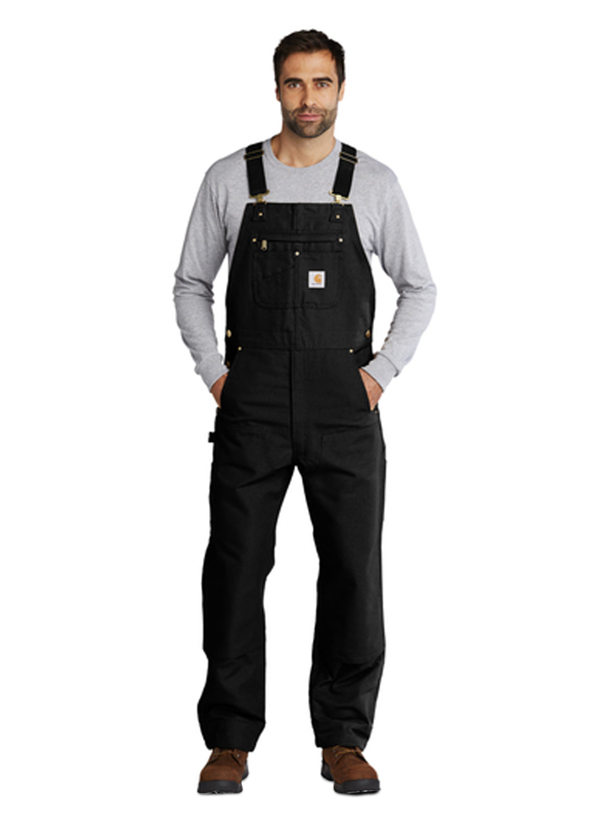 Men's 10-Pocket Bib Overalls - CT102776 - Black
