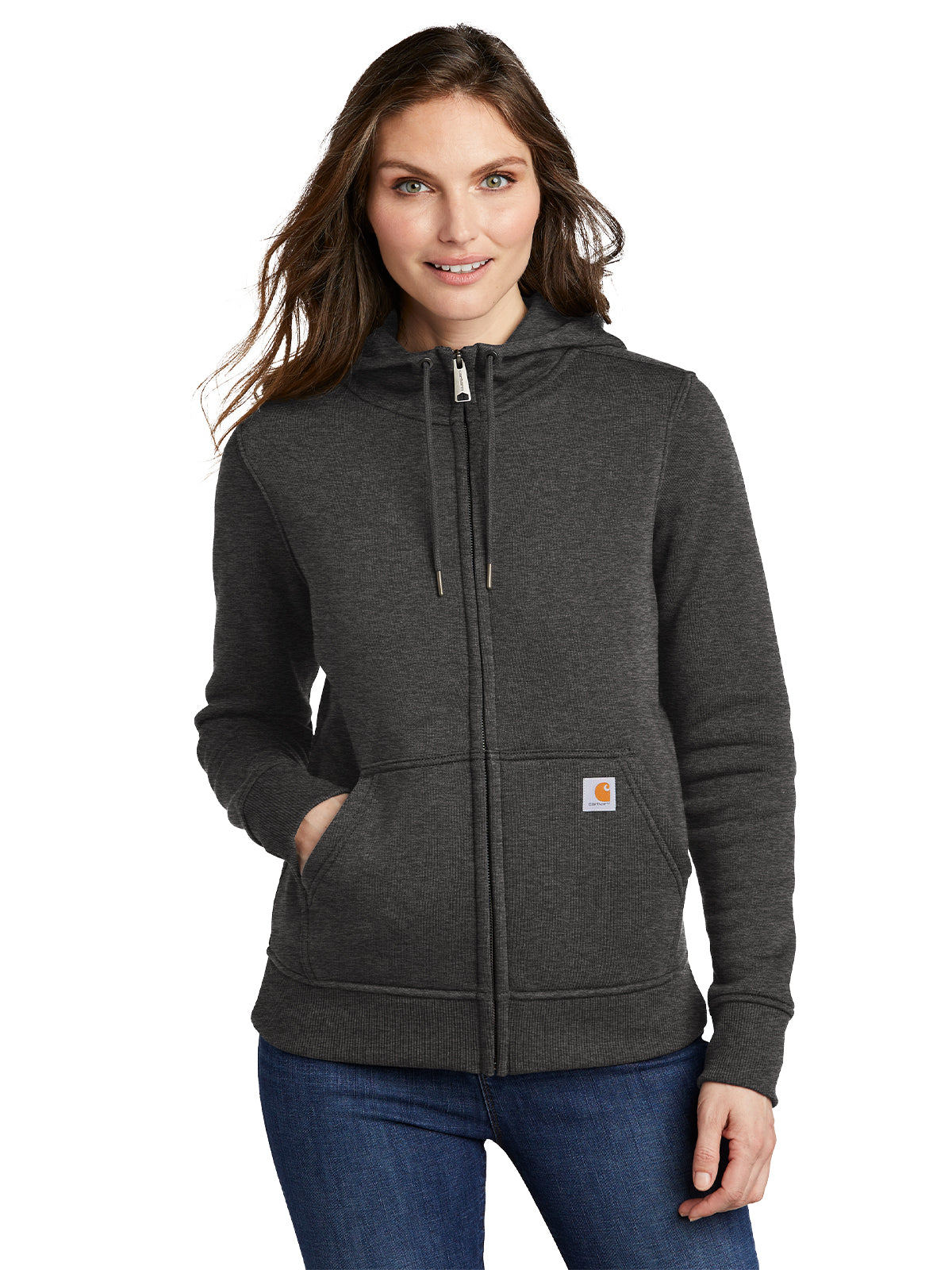 Women's Full-Zip Hoodie - CT102788 - Carbon Heather