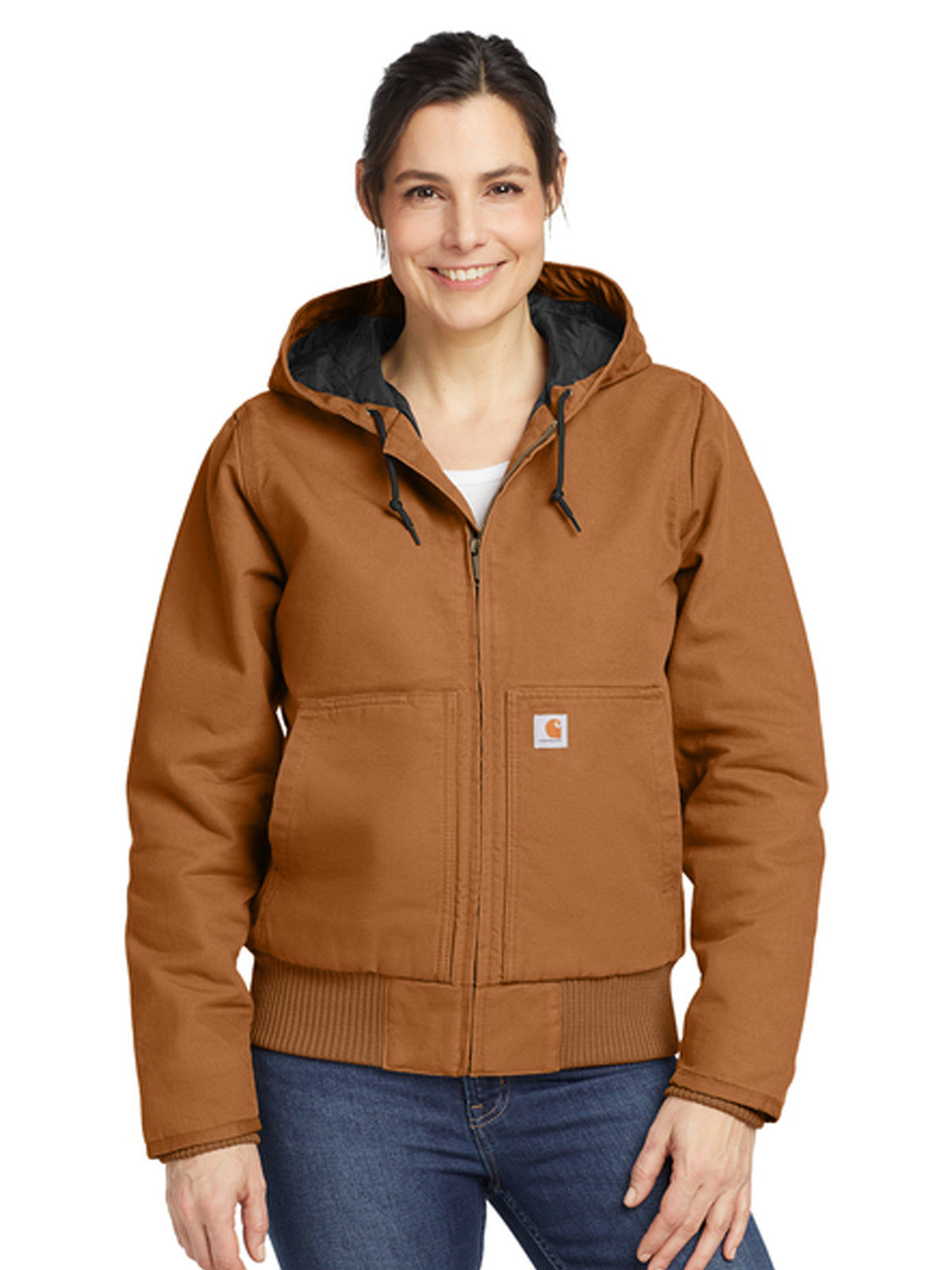 Women's 4-Pocket Washed Duck Jacket - CT104053 - Carhartt Brown
