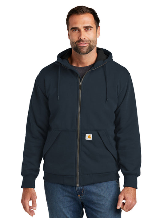 Men's 4-Pocket Thermal-Lined Full-Zip Sweatshirt - CT104078 - New Navy