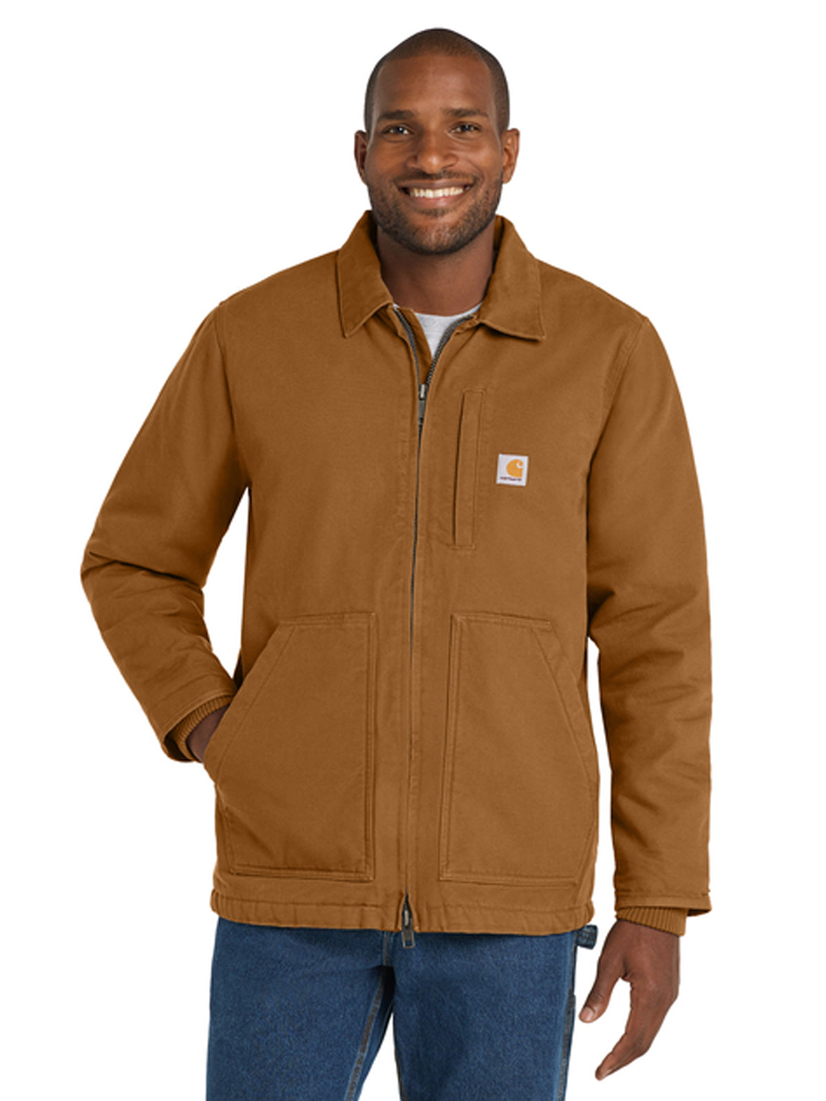 Men's Sherpa-Lined Five-Pocket Coat - CT104293 - Carhartt Brown