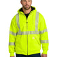 Men's ANSI 107 Class 3 Lined Full-Zip Sweatshirt - CT104988 - Brite Lime