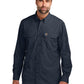 Men's Two-Pocket Solid Long Sleeve Shirt - CT105291 - Navy
