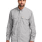 Men's Two-Pocket Solid Long Sleeve Shirt - CT105291 - Steel