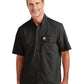 Men's Two-Pocket Solid Short Sleeve Shirt - CT105292 - Black