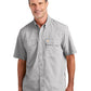 Men's Two-Pocket Solid Short Sleeve Shirt - CT105292 - Steel