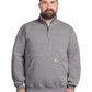 Men's 1-Pocket 1/4-Zip Mock Neck Sweatshirt - CT105294 - Heather Grey