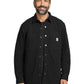 Men's 4-Pocket Fleece Lined Shirt Jacket - CT105532 - Black