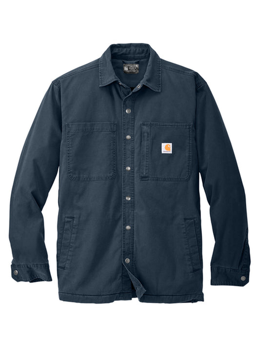 Men's 4-Pocket Fleece Lined Shirt Jacket - CT105532 - Navy