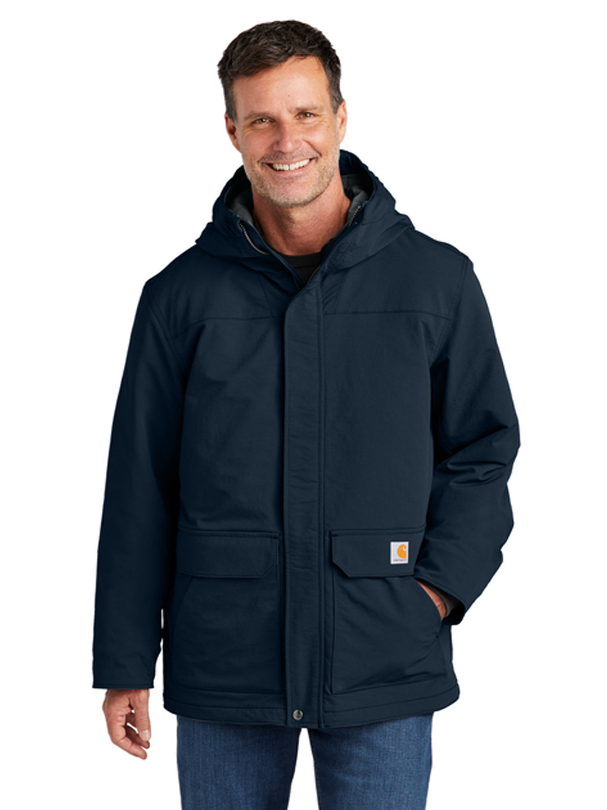 Men's 6-Pocket Insulated Hooded Coat - CT105533 - Navy