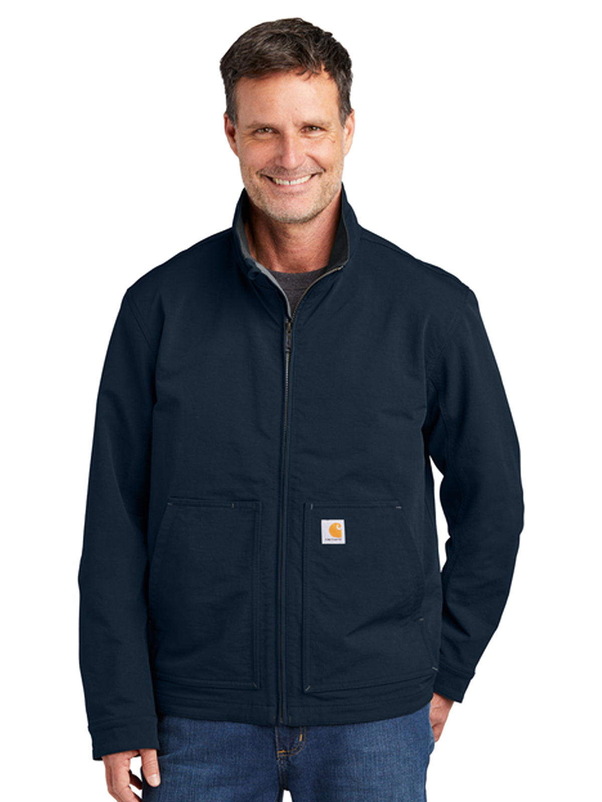 Men's 4-Pocket Soft Shell Jacket - CT105534 - Navy