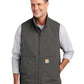 Men's 4-Pocket Soft Shell Vest - CT105535 - Gravel