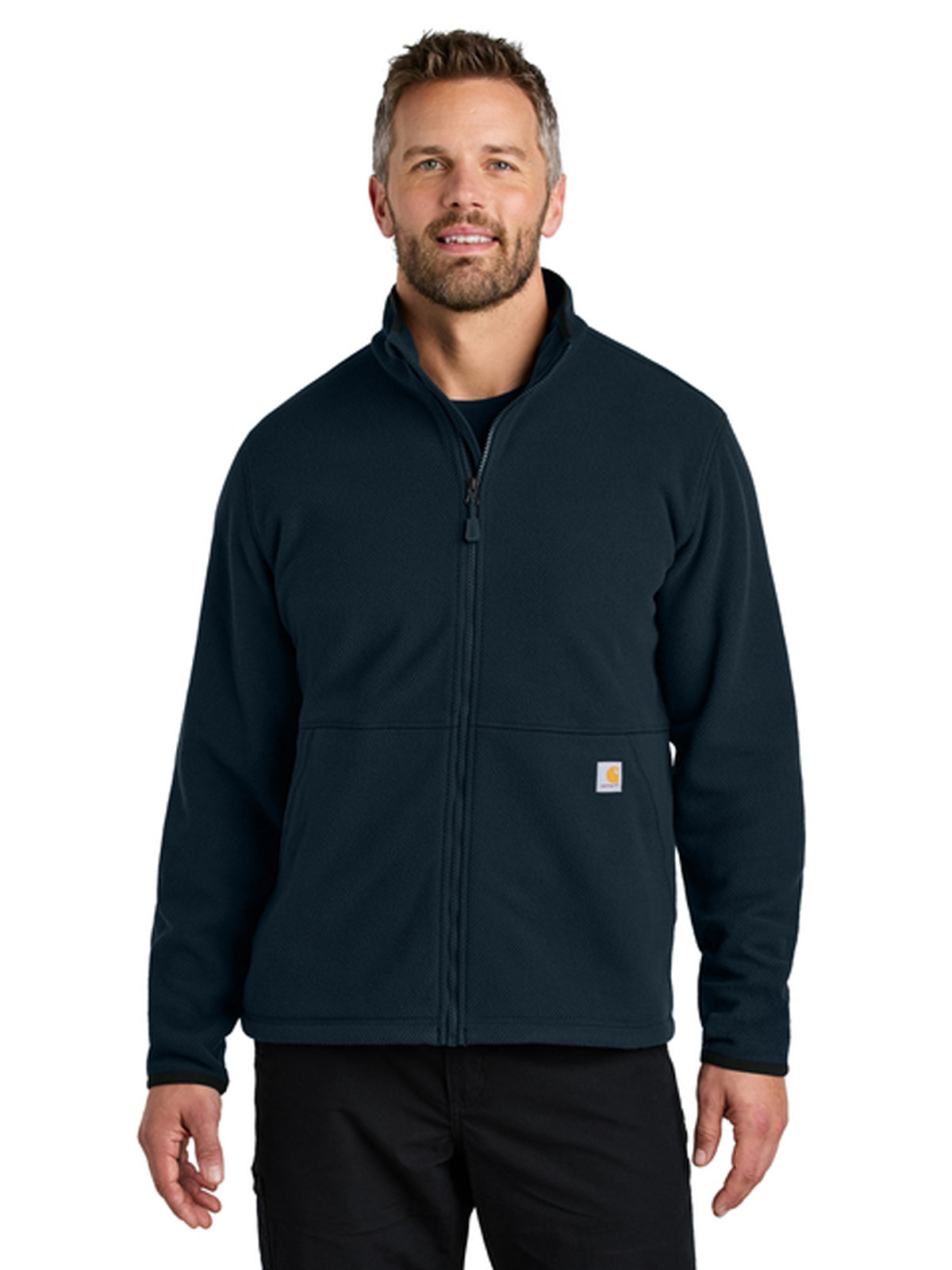 Men's 2-Pocket Full-Zip Fleece Jacket - CT106416 - Navy