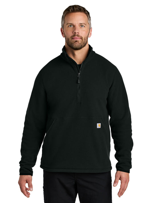 Men's 2-Pocket Half-Zip Fleece Sweatshirt - CT106417 - Black