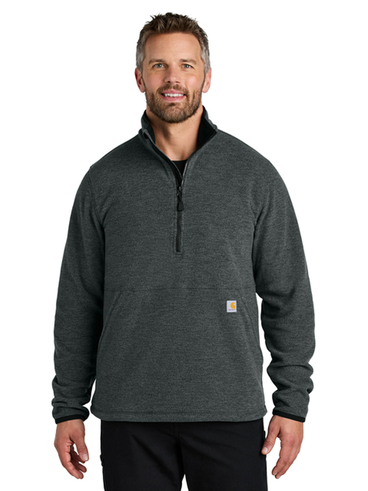 Men's 2-Pocket Half-Zip Fleece Sweatshirt - CT106417 - Carbon Heather