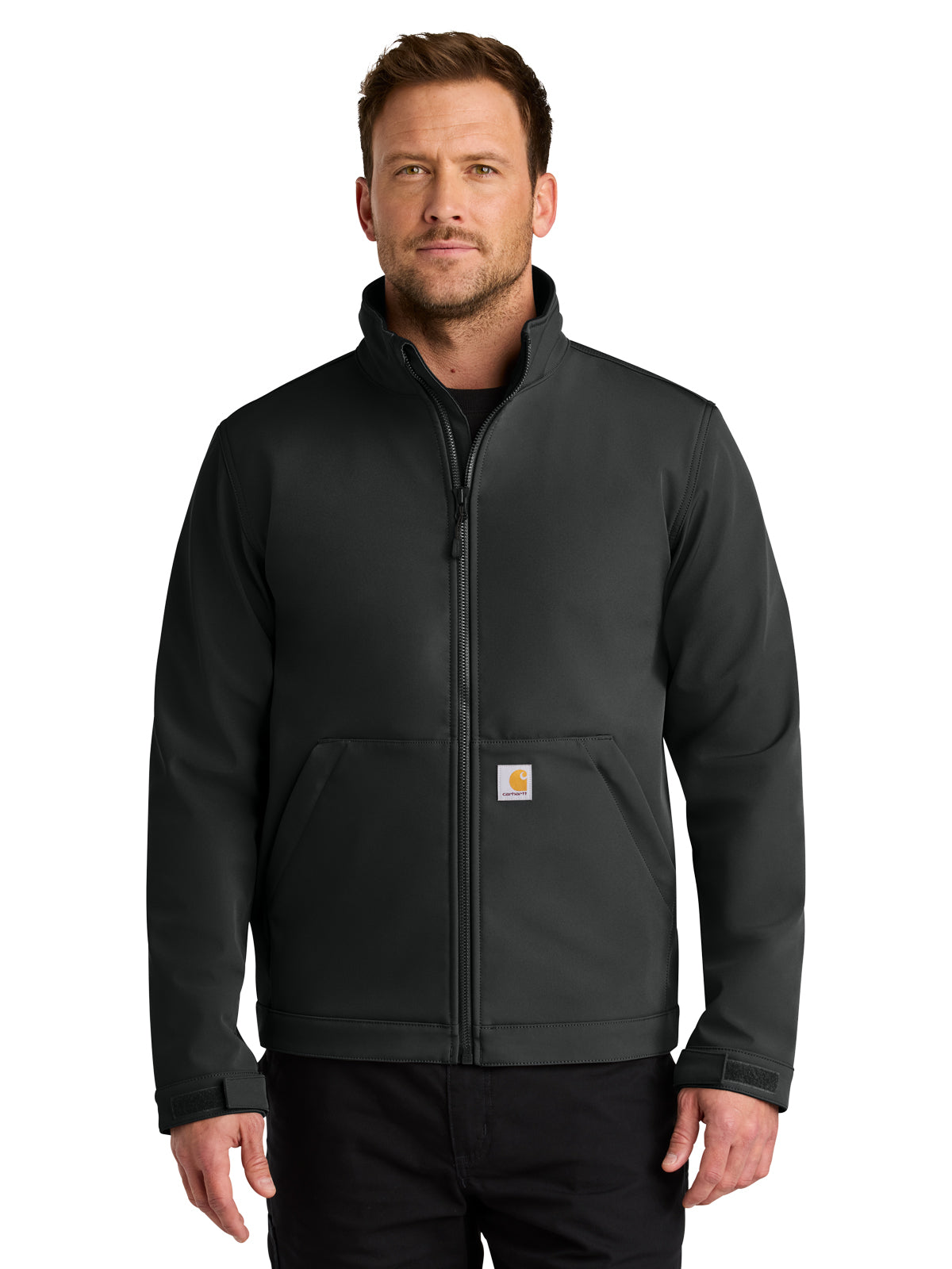 Men's 3-Pocket Rain Defender Soft Shell Jacket - CT106438 - Black