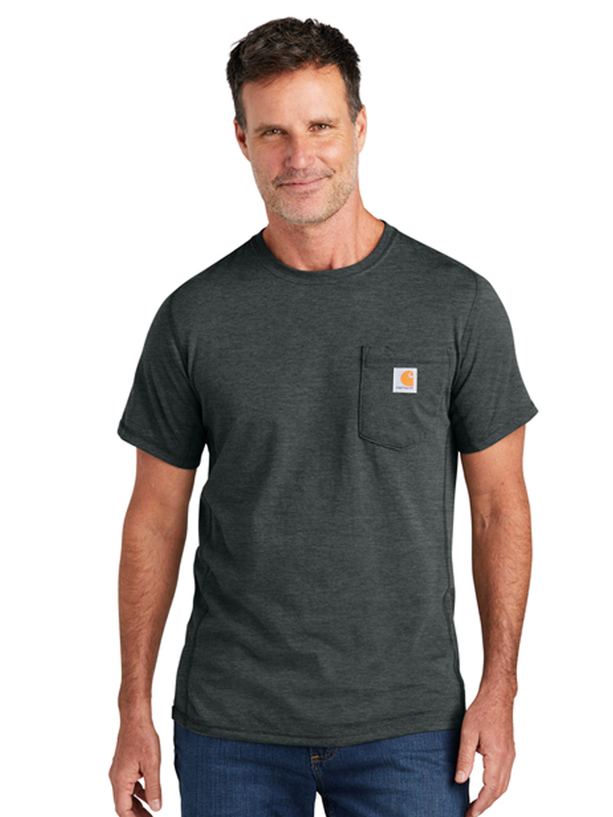 Men's 1-Pocket Short Sleeve T-Shirt - CT106652 - Carbon Heather