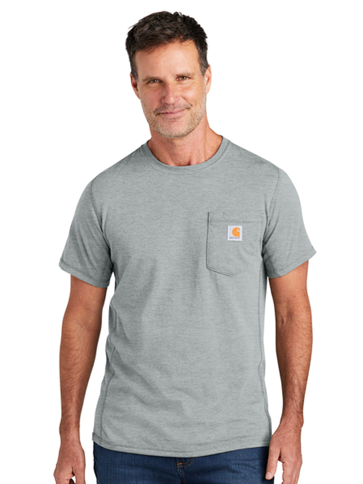 Men's 1-Pocket Short Sleeve T-Shirt - CT106652 - Heather Grey