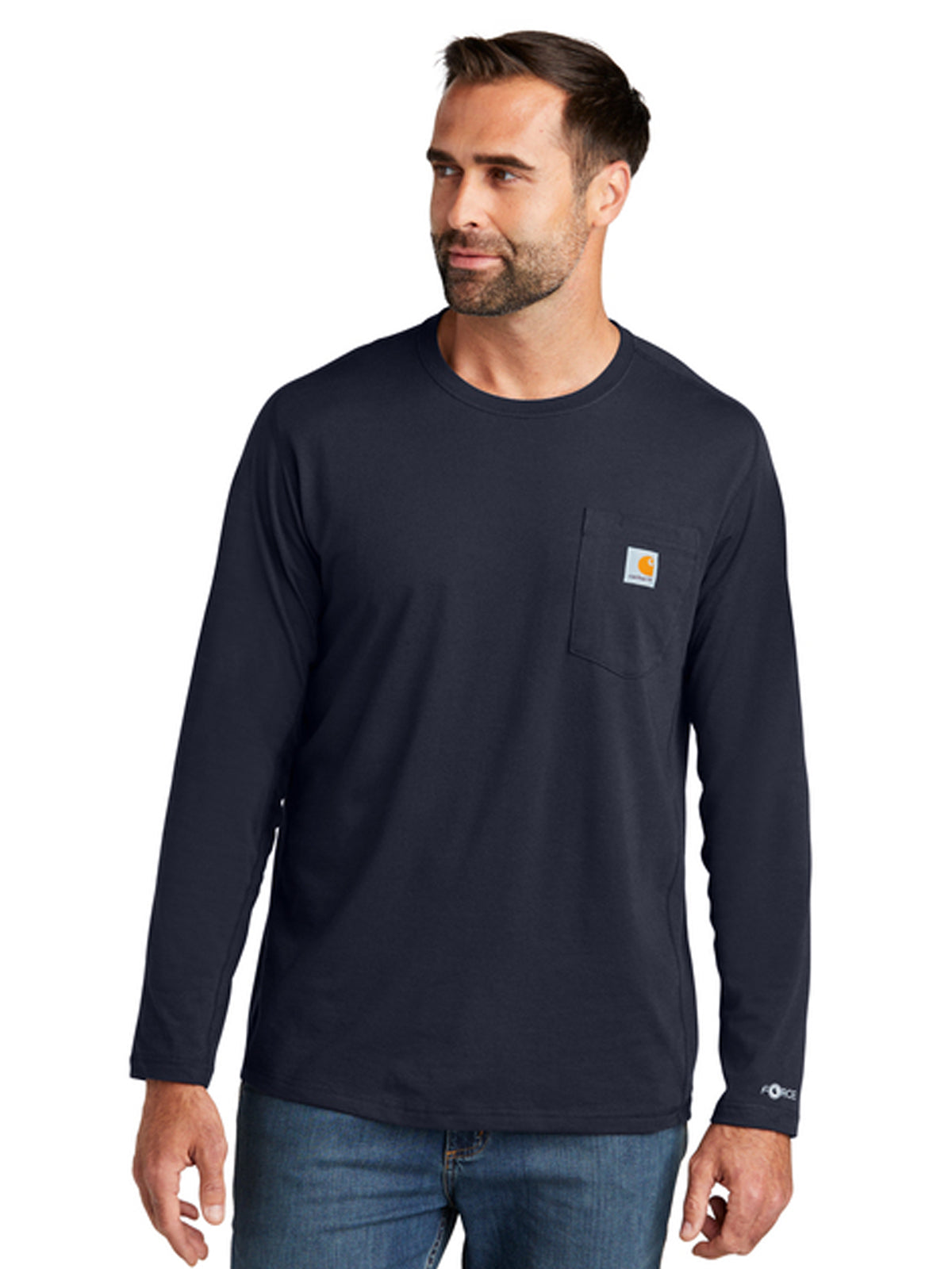 Men's 1-Pocket Long Sleeve T-Shirt - CT106656 - Navy