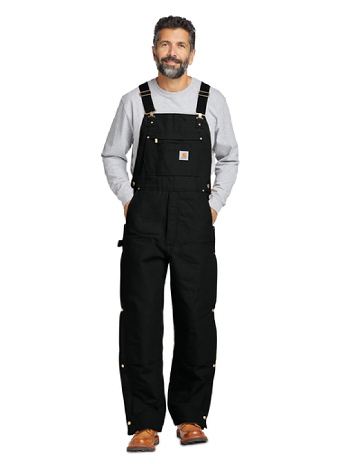 Men's 6-Pocket Insulated Overalls - CT106672 - Black