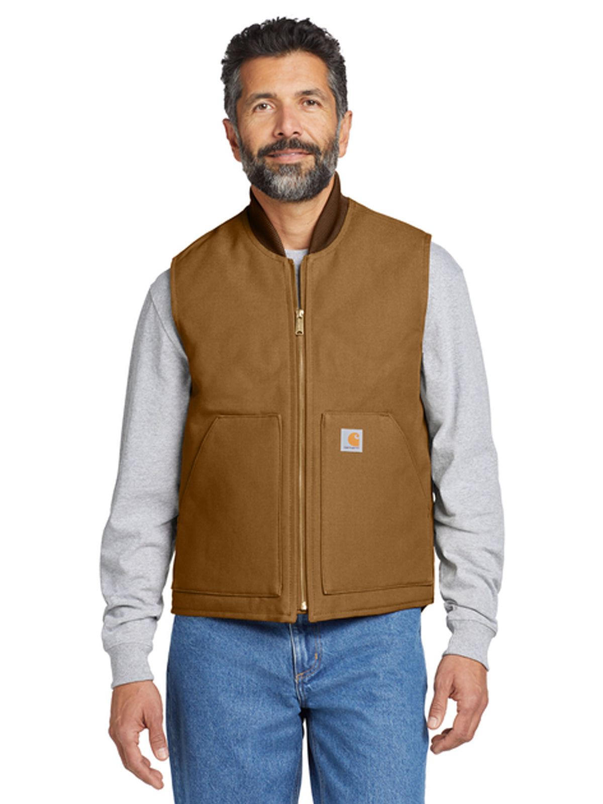 Men's 3-Pocket Duck Vest - CT106676 - Carhartt Brown