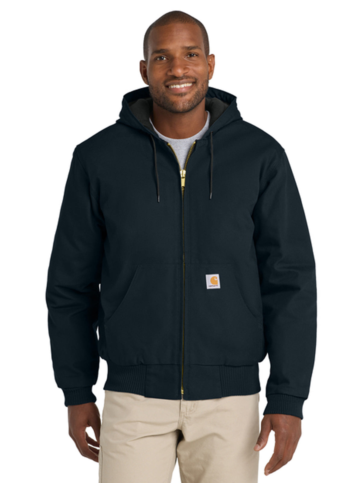 Men's 4-Pocket Quilted-Flannel-Line Jacket - CT106677 - Dark Navy