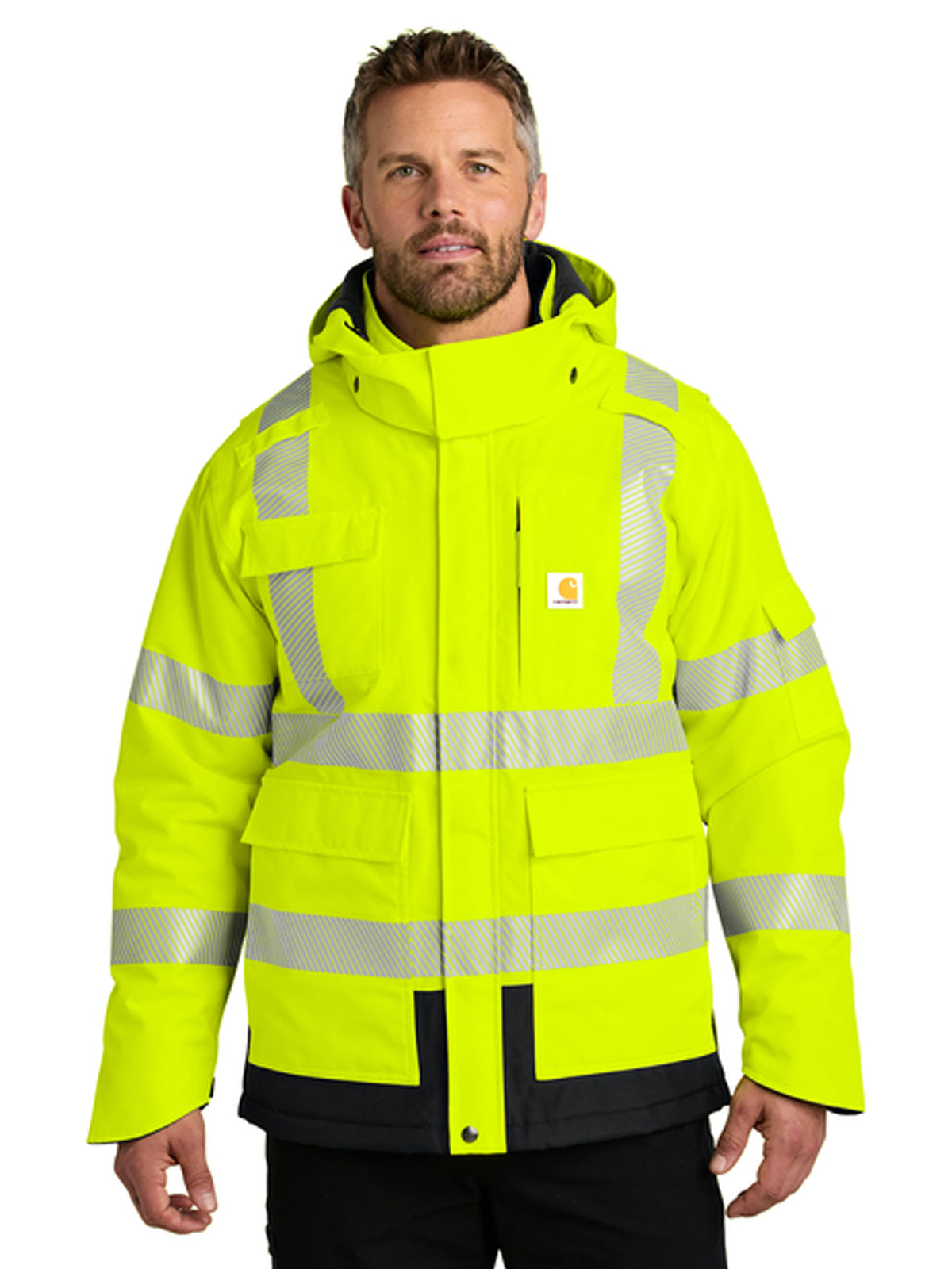 Men's 5-Pocket Class 3 Waterproof Jacket - CT106694 - Brite Lime