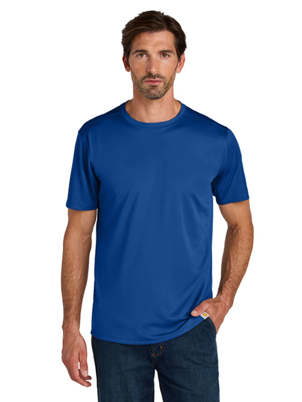 Men's Pocketless Short Sleeve T-Shirt - CT106868 - Royal Glass Blue
