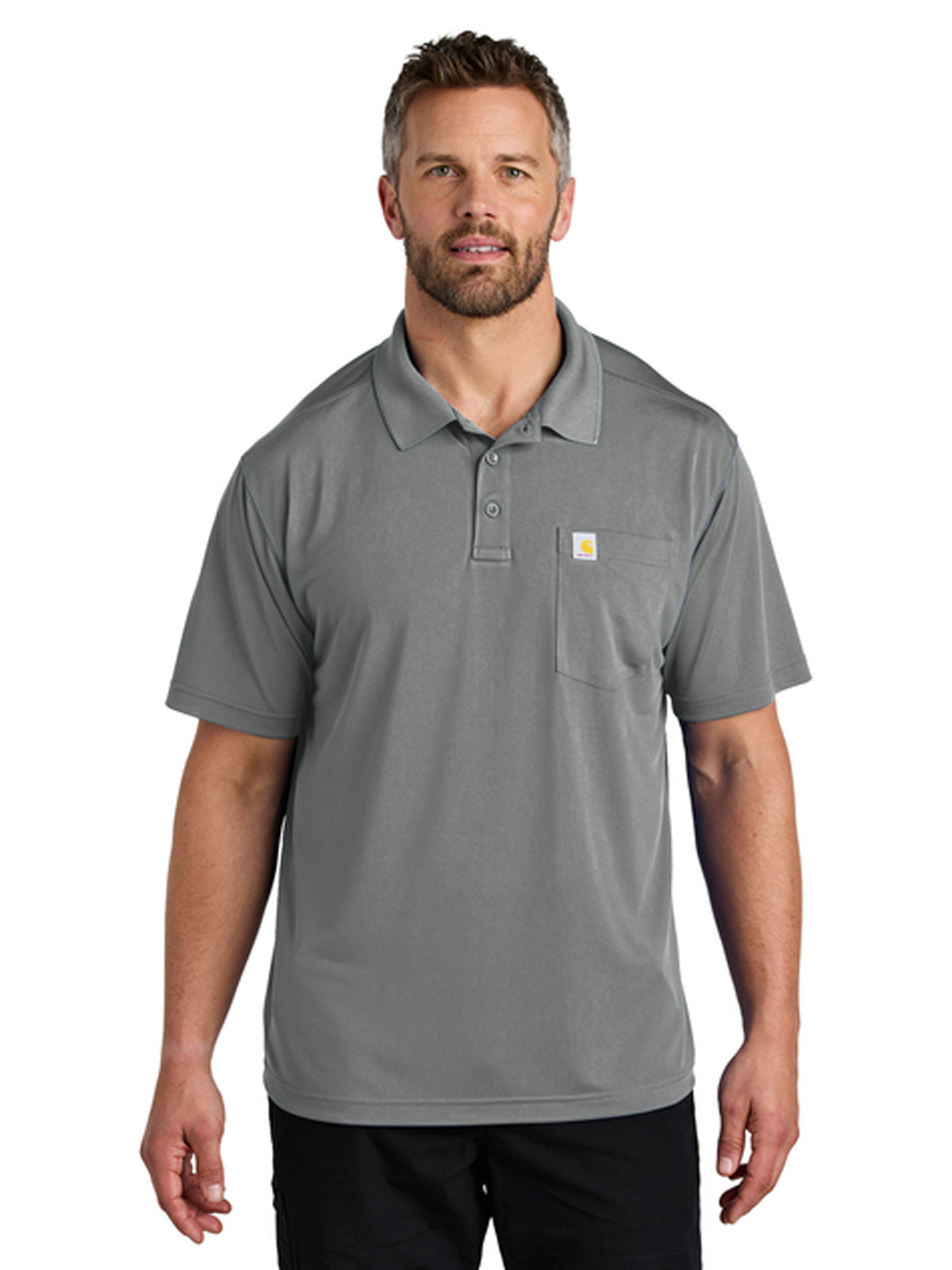 Men's 1-Pocket Snag-Resistant Polo - CT106880 - Asphalt Grey