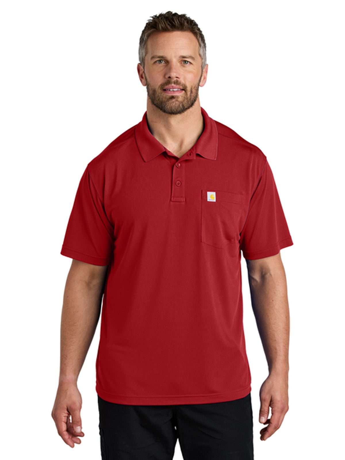 Men's 1-Pocket Snag-Resistant Polo - CT106880 - Crimson Red