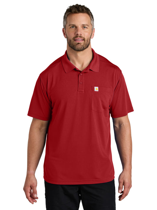 Men's 1-Pocket Snag-Resistant Polo - CT106880 - Crimson Red