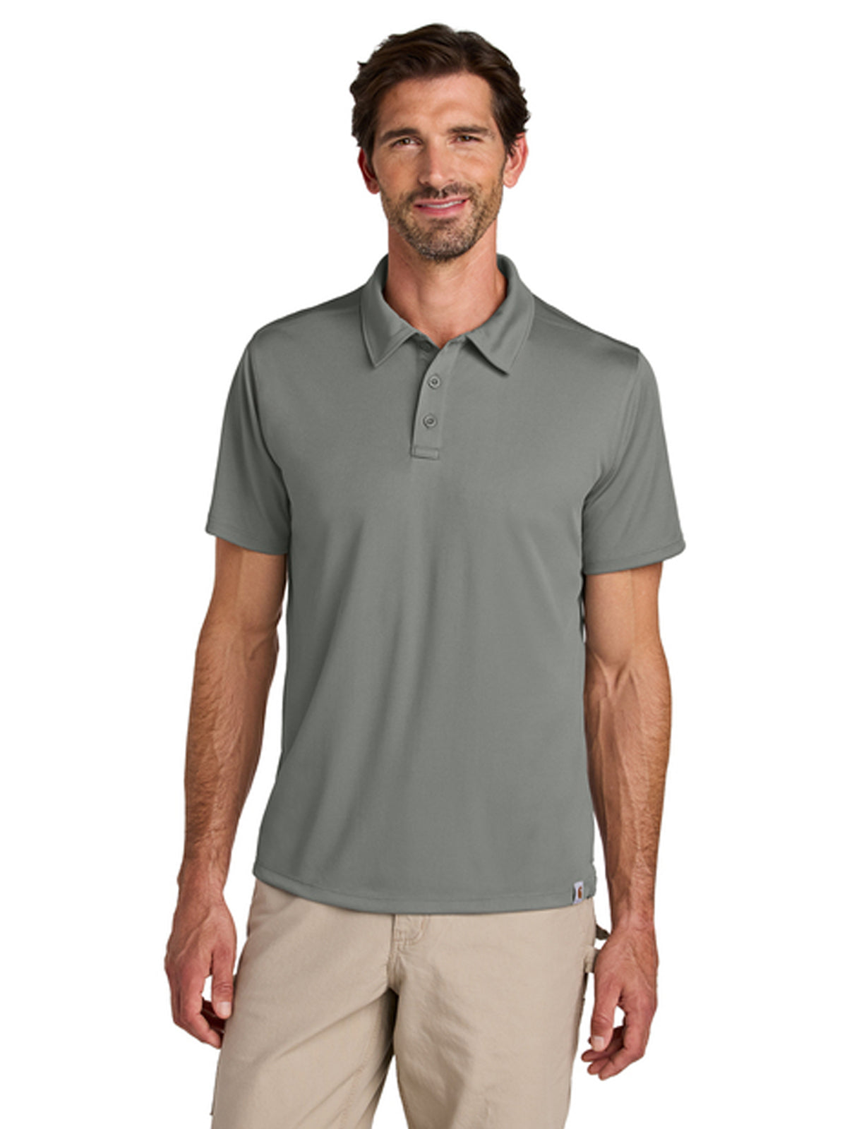 Men's Pocketless Sun Defender Polo - CT106899 - Asphalt Grey