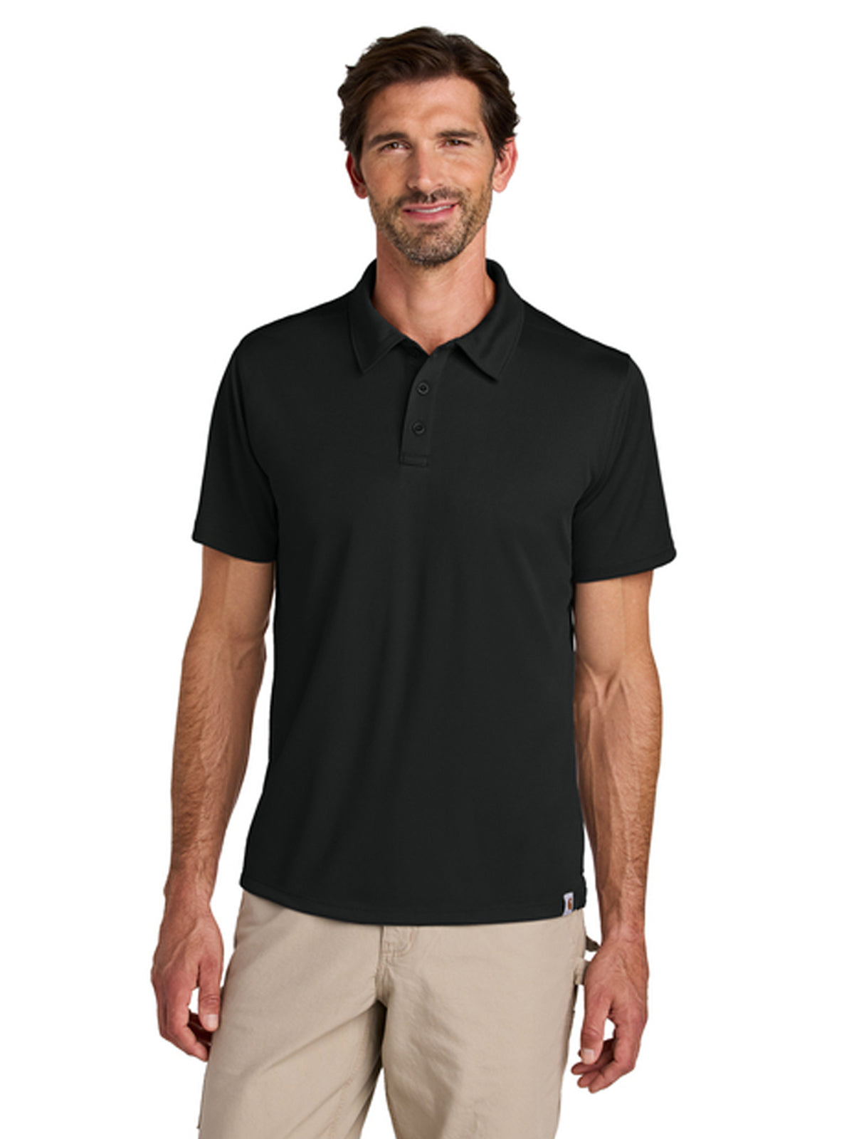 Men's Pocketless Sun Defender Polo - CT106899 - Black