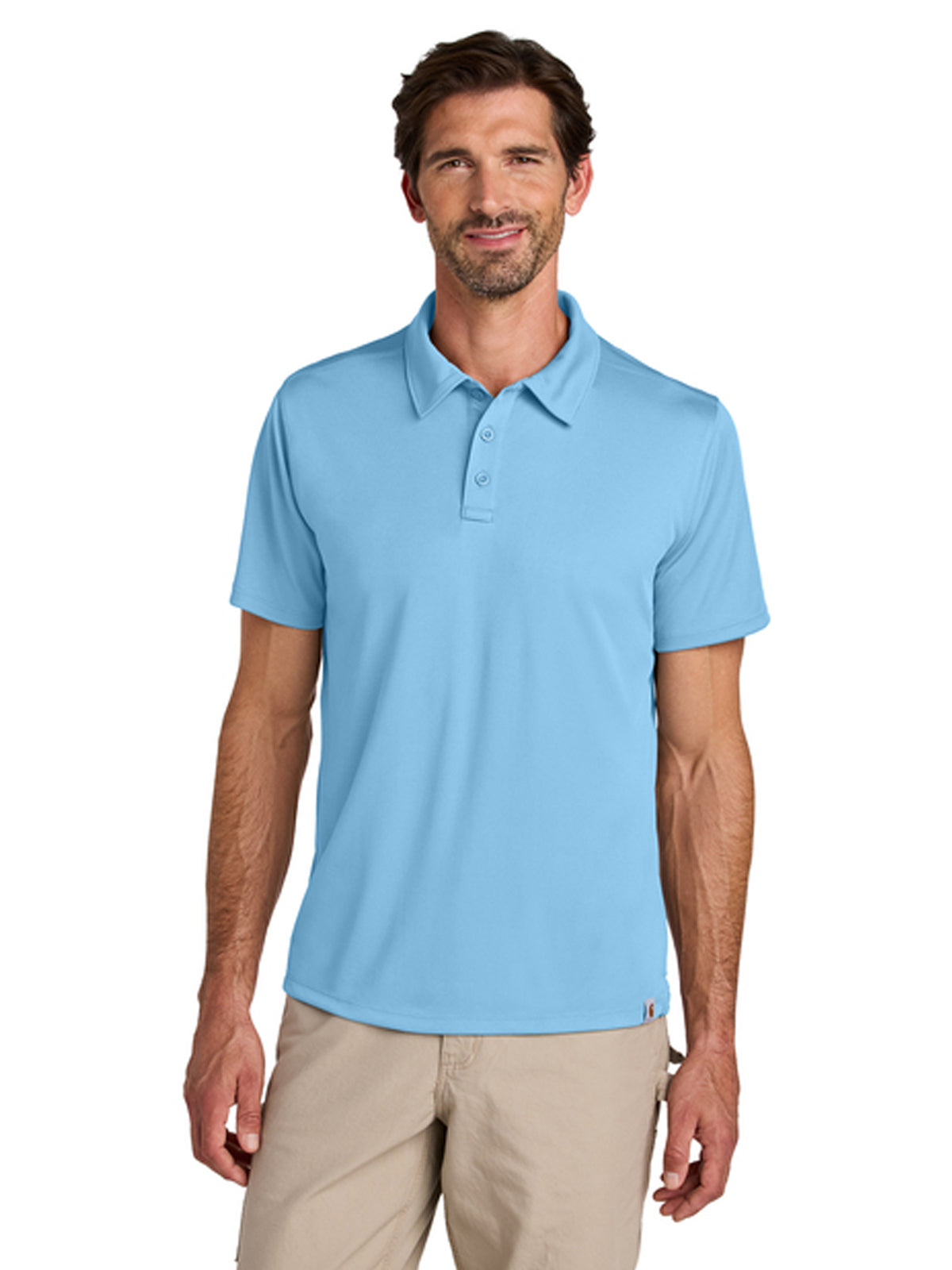 Men's Pocketless Sun Defender Polo - CT106899 - Fresh Water Blue