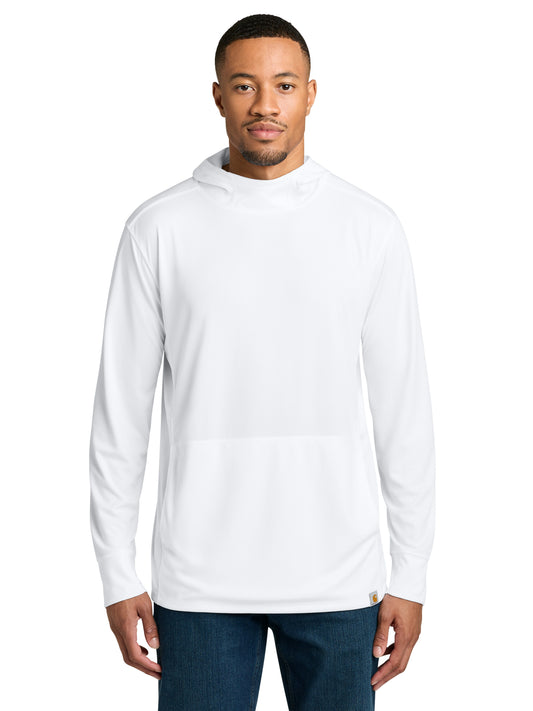 Men's 1-Pocket Long Sleeve Hooded Shirt - CT106923 - White
