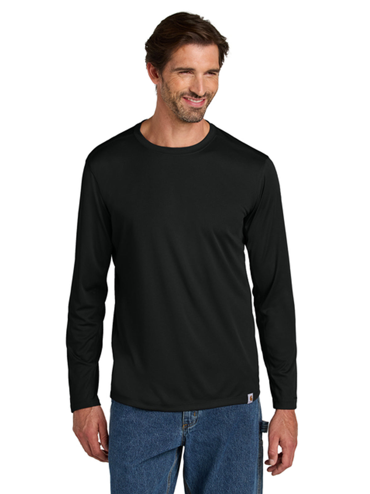 Men's Pocketless Long Sleeve T-Shirt - CT106972 - Black