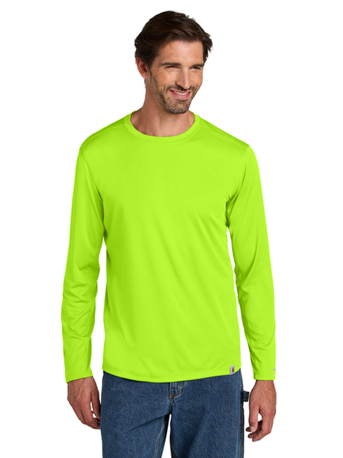 Men's Pocketless Long Sleeve T-Shirt - CT106972 - Brite Lime
